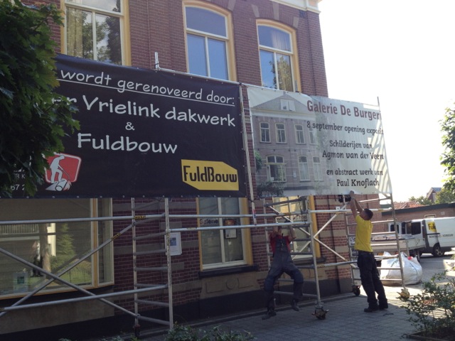 Doek met Vrielink dakwerk en Fuldbouw aan de steiger